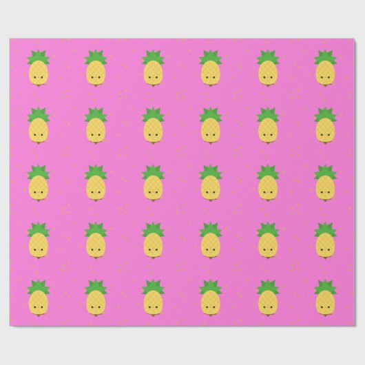 Ananas-Süßpapier Geschenkpapier (Flach)