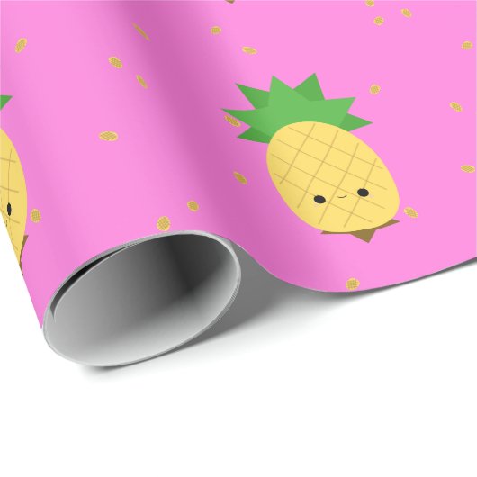 Ananas-Süßpapier Geschenkpapier (Rolleneckpunkt)