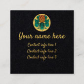 Ananas Swinger Calling Card Quadratische Visitenkarte (Vorderseite)