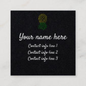 Ananas Swinger Calling Card Quadratische Visitenkarte (Vorderseite)
