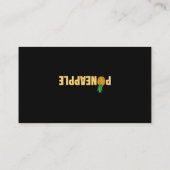 Ananas-Swinger-Phrase für Männer Frauen Visitenkarte (Rückseite)