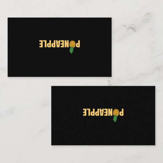 Ananas-Swinger-Phrase für Männer Frauen Visitenkarte (Vorne/Hinten)