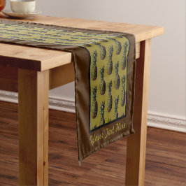 Ananas Table Runner - Optionale Personalisierung Kurzer Tischläufer