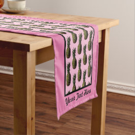 Ananas Table Runner - Optionale Personalisierung Kurzer Tischläufer