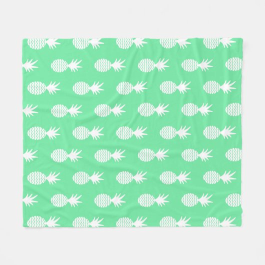 Ananas-tadelloses Muster Fleecedecke (Vorderseite (Horizontal))
