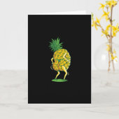 Ananas-Tanzen Karte (Gelbe Blume)