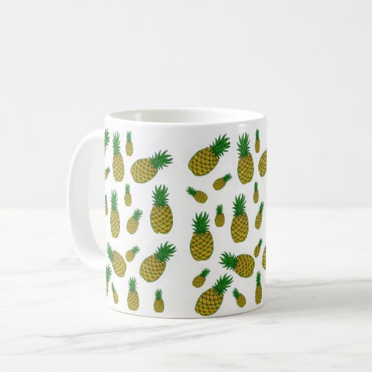 Ananas-Tasse Kaffeetasse (Vorderseite Links)