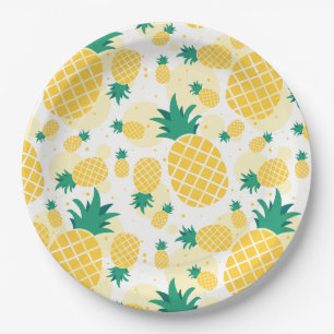 Ananas-Teller 9" Pappteller