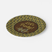 Ananas-Teller Pappteller (Schrägansicht)