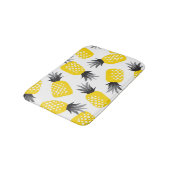 Ananas Textur, Vintages Sommermuster. Badematte (Schrägansicht)