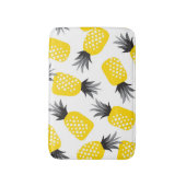 Ananas Textur, Vintages Sommermuster. Badematte (Vorderseite Vertikal)