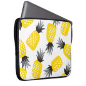 Ananas Textur, Vintages Sommermuster. Laptopschutzhülle (Vorne Rechts)
