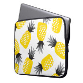 Ananas Textur, Vintages Sommermuster. Laptopschutzhülle (Vorderseite Links)