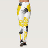 Ananas Textur, Vintages Sommermuster. Leggings (Rückseite)