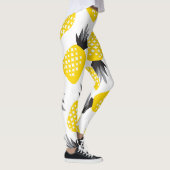 Ananas Textur, Vintages Sommermuster. Leggings (Rechts)