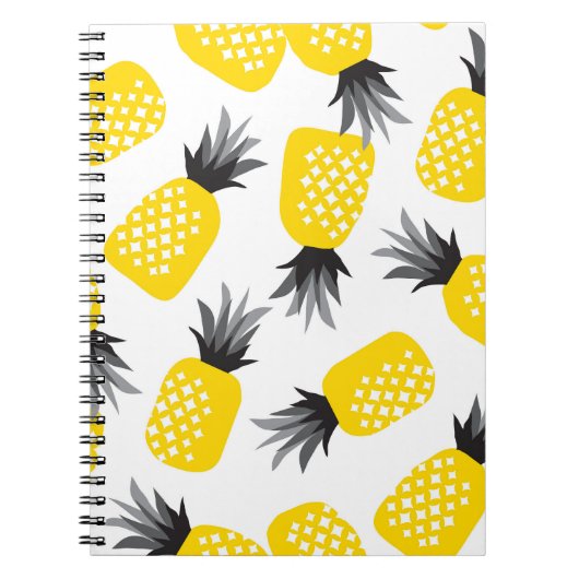 Ananas Textur, Vintages Sommermuster. Notizblock (Vorderseite)