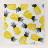 Ananas Textur, Vintages Sommermuster. Puzzle (Horizontal)
