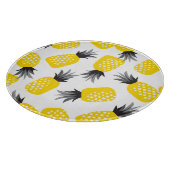 Ananas Textur, Vintages Sommermuster. Schneidebrett (Ecke)