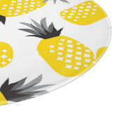 Ananas Textur, Vintages Sommermuster. Schneidebrett (Ecke)
