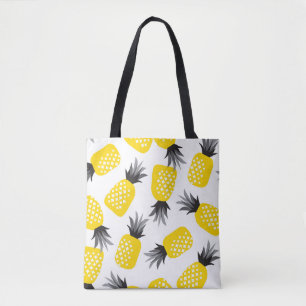 Ananas Textur, Vintages Sommermuster. Tasche