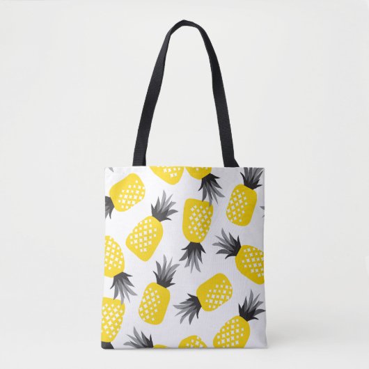 Ananas Textur, Vintages Sommermuster. Tasche (Vorderseite)