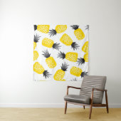 Ananas Textur, Vintages Sommermuster. Wandteppich (Beispiel (Horizontal))