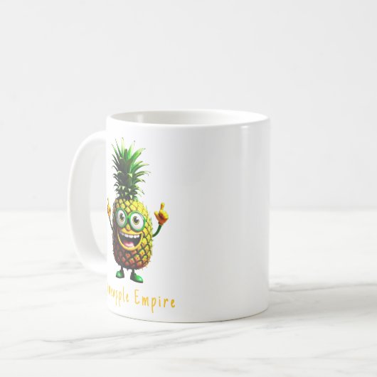 Ananas the Adventurer - Ananas Empire Kaffeetasse (Vorderseite Links)