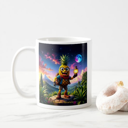 Ananas the Adventurer - Ananas Empire Kaffeetasse (Mit Donut)