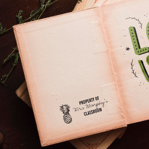 Ananas Thema - Teacher's Rubber Briefmarke Gummistempel