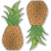Ananas Thunder_Cove Aufkleber (Vorderseite)