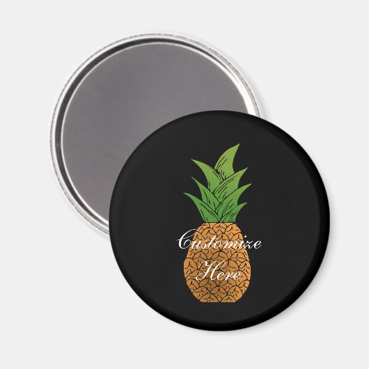 Ananas Thunder_Cove Magnet (Vorderseite/Rückseite)