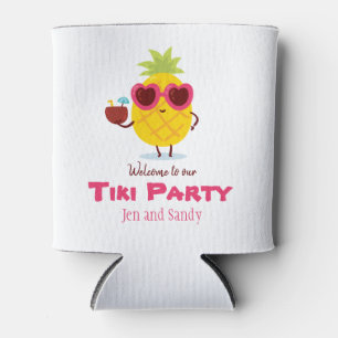 Ananas Tiki Gastgeschenk Can Cooler Luau Dosenkühler