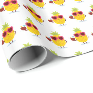 Ananas-Tiki-Luau-Geschenkverpackung Papier Tropisc Geschenkpapier