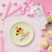 Ananas Tiki Party Personalisiert Paper Plate Luau Pappteller (Party)