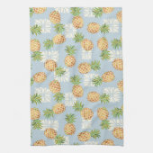 Ananas Toss Soft Blue Geschirrtuch (Vertikal)