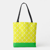 Ananas Tote Beutel gelb Tasche (Rückseite)