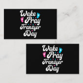 Ananas Transfer Day IVF Embabys Weckte Pray Tran Visitenkarte (Vorne/Hinten)