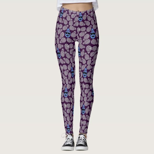 "Ananas" Trendy Leggings (Vorderseite)
