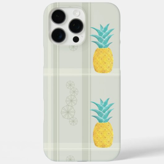 Ananas trifft Kariert Case-Mate iPhone Hülle (Rückseite)