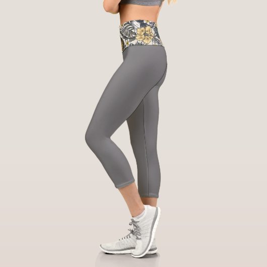 Ananas-Tropen Capri Leggings (Links)
