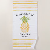 Ananas-Tropen Strandtuch (Vorderseite)