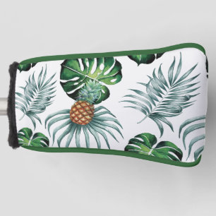 Ananas-Tropen-Wasserfarben-Dschungel-Palm-Muster Golf Headcover