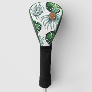 Ananas-Tropen-Wasserfarben-Dschungel-Palm-Muster Golf Headcover