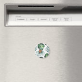 Ananas-Tropen-Wasserfarben-Dschungel-Palm-Muster Magnet (In Situ (Geschirrspüler))