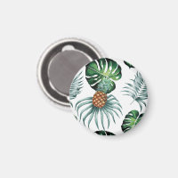 Ananas-Tropen-Wasserfarben-Dschungel-Palm-Muster