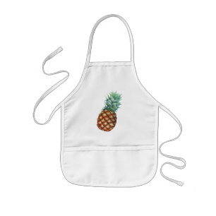 Ananas-Tropen-Watercolor-Dschungel-Palm-Muster Kinderschürze
