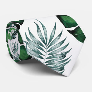 Ananas-Tropen-Watercolor-Dschungel-Palm-Muster Krawatte