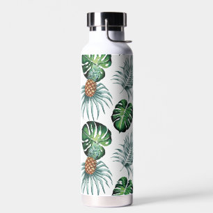 Ananas-Tropen-Watercolor-Dschungel-Palm-Muster Trinkflasche