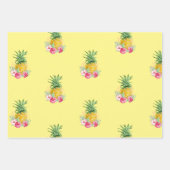 Ananas Tropical Aloha Party Hawaii Geburtstag Geschenkpapier Set (Vorderseite 3)