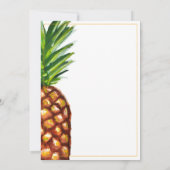 Ananas Tropical Baby Dusche Einladung (Rückseite)